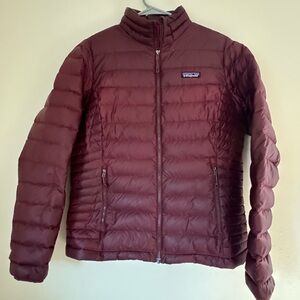 Patagonia Women's Burgundy Puffer Jacket